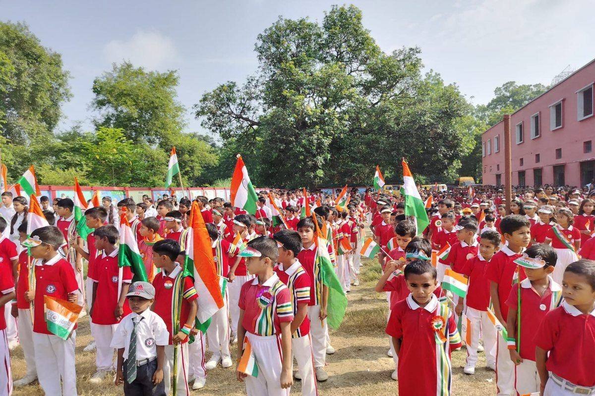 Independence Day on the school ground